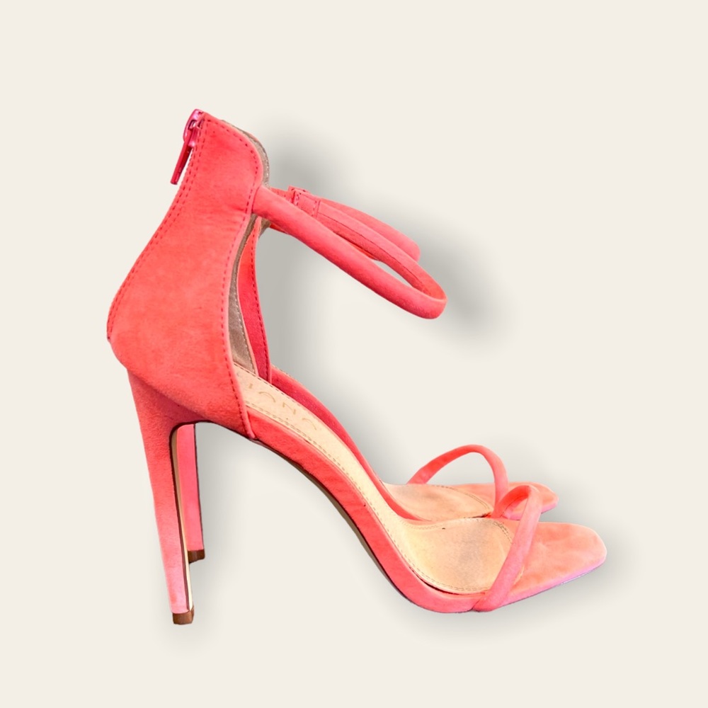 Sexy Ankle Strap Heel Coral 8.5